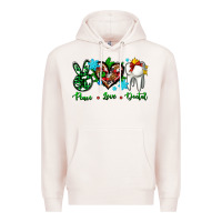 Pale Pink peace love dental for Christmas Premium Hoodie - AdoDesignShop