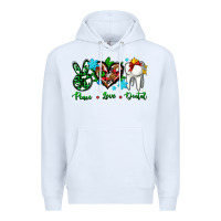 White peace love dental for Christmas Premium Hoodie - AdoDesignShop