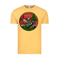 Vintage Mustard Baby Cow Christmas Vintage Tee - RanaPortraitStore