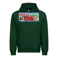 Forest Green christmas is coming license plate Urban Hoodie - BundleAndBundleShop