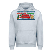 Heather Grey christmas is coming license plate Urban Hoodie - BundleAndBundleShop
