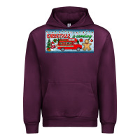 Mauve Wine christmas is coming license plate Urban Hoodie - BundleAndBundleShop