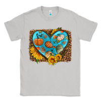 Moon Dust fall pattern heart with leopard background Classic Tee - HRA Design Shop