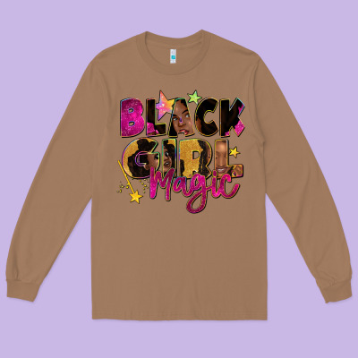 Black Girl Magic Long Sleeve Tee Designed By Zillion Design Studio
