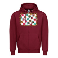 Race Background With Leopard Frame Zipper Hoodie | Teevron
