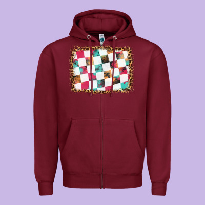 Race Background With Leopard Frame Zipper Hoodie Designed By Hra Design Shop