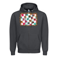 Smoke race background with leopard frame Zipper Hoodie - HRA Design Shop