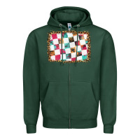 Sports Green race background with leopard frame Zipper Hoodie - HRA Design Shop