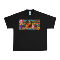 Black Brown horse with flowers and leopard Urban Heavy Tee - RanaPortraitStore