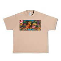Burro Brown horse with flowers and leopard Urban Heavy Tee - RanaPortraitStore