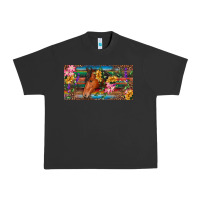 Pigment Black Brown horse with flowers and leopard Urban Heavy Tee - RanaPortraitStore