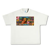 Pistachio Brown horse with flowers and leopard Urban Heavy Tee - RanaPortraitStore