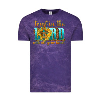 Cloud Purple trust in the lord with all your heart Vintage Tee - texasbilliewilder