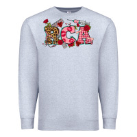 Heather Grey valentines day rca Premium Sweatshirt - NancyCooperArtShop