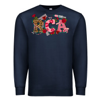 Navy valentines day rca Premium Sweatshirt - NancyCooperArtShop