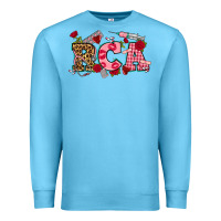 Ocean Blue valentines day rca Premium Sweatshirt - NancyCooperArtShop