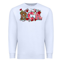 White valentines day rca Premium Sweatshirt - NancyCooperArtShop