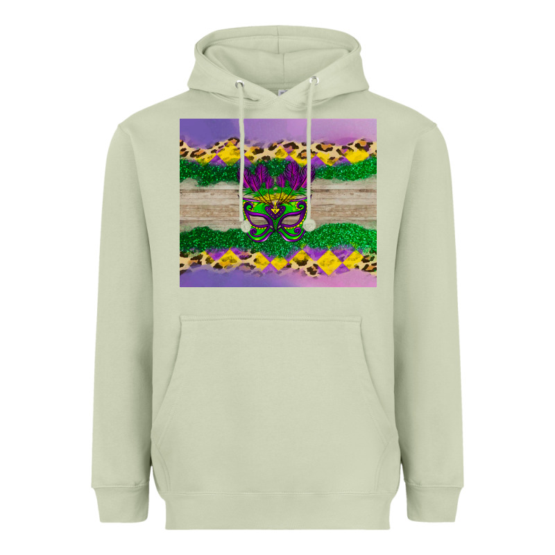 Mardi Gras Mask Heavyweight Hoodie by AdoDesignShop | Teevron