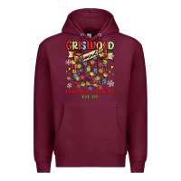 Burgundy griswold illumination Premium Hoodie - MaliasSmallBusiness