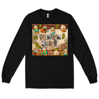 Black pumpkin spice Long Sleeve Tee - AdoDesignShop