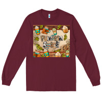Burgundy pumpkin spice Long Sleeve Tee - AdoDesignShop