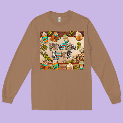 Pumpkin Spice Long Sleeve Tee Designed By Adodesignshop