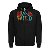Black stay wild Zipper Hoodie - HRA Design Shop