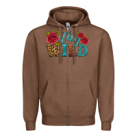 Chestnut stay wild Zipper Hoodie - HRA Design Shop