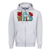 Heather Grey stay wild Zipper Hoodie - HRA Design Shop