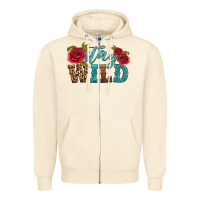 Sandshell stay wild Zipper Hoodie - HRA Design Shop