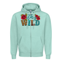 Seafoam stay wild Zipper Hoodie - HRA Design Shop