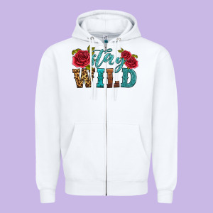 Stay Wild Zipper Hoodie Designed By Hra Design Shop