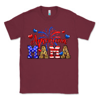 Burgundy American mama Classic Tee - Neo Western