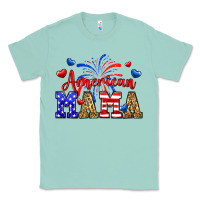 Seafoam American mama Classic Tee - Neo Western