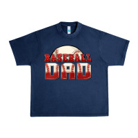 Navy baseball dad Urban Heavy Tee - Zillion Design Studio