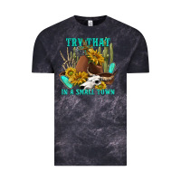 Cloud Black try that in a small town Vintage Tee - texasbilliewilder