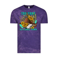 Cloud Purple try that in a small town Vintage Tee - texasbilliewilder