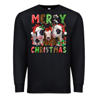 Black merry christmas heifers Premium Sweatshirt - Jasminsmagicworld
