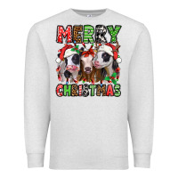 Oatmeal Heather merry christmas heifers Premium Sweatshirt - Jasminsmagicworld