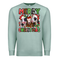 Seafoam merry christmas heifers Premium Sweatshirt - Jasminsmagicworld