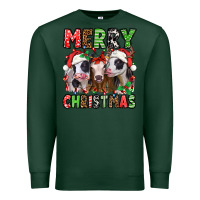 Sports Green merry christmas heifers Premium Sweatshirt - Jasminsmagicworld