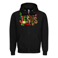 Black Christmas love like jesus Zipper Hoodie - FaDigitalArtStudio