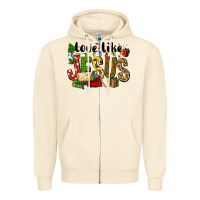 Sandshell Christmas love like jesus Zipper Hoodie - FaDigitalArtStudio