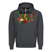 Smoke Christmas love like jesus Zipper Hoodie - FaDigitalArtStudio