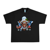 Black Christmas snow cow joy Urban Heavy Tee - BarkalooDesign