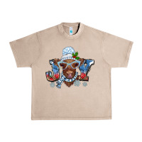 French Oak Christmas snow cow joy Urban Heavy Tee - BarkalooDesign
