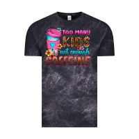 Cloud Black too many kids not enough caffeine Vintage Tee - Zillion Design Studio