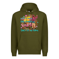 Army Green heres your one chance fancy Premium Hoodie - NancyCooperArtShop