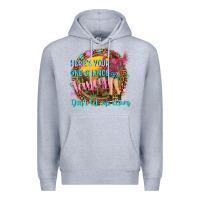 Heather Grey heres your one chance fancy Premium Hoodie - NancyCooperArtShop