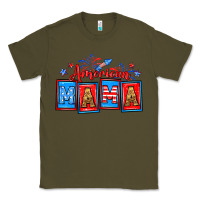 Army Green American mama Classic Tee - Neo Western